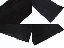 Load image into Gallery viewer, CHROME HEARTS クロムハーツ FATIGUE ファティーグ パンツ ブラック コットン シルバー925 クロスボタン ロゴ サイズ30 美品 中古 4b005052