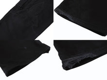 Load image into Gallery viewer, CHROME HEARTS クロムハーツ FATIGUE ファティーグ パンツ ブラック コットン シルバー925 クロスボタン ロゴ サイズ30 美品 中古 4b005052