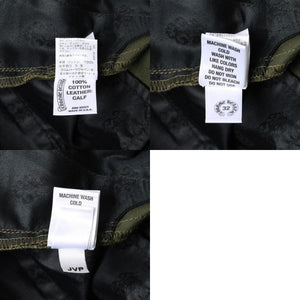 極美品 CHROME HEARTS クロムハーツ チノパンツ スクロールラベル クロスボール ボタン サイズ32 カーキ シルバー925 中古 4a008364