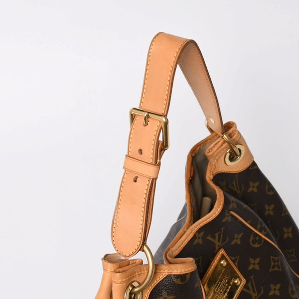 LOUIS VUITTON Galliera PM Monogram Handbag White M56382 PVC Leather Good Condition Used 4a000600
