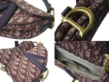 Load image into Gallery viewer, 極美品 Christian Dior クリスチャンディオール ハンドバッグ オブリーク ミニ サドルバッグ トロッター レッド 05-RU-1128 中古 4b000063