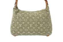 画像をギャラリービューアに読み込む, LOUIS VUITTON ルイヴィトン バギーPM ショルダーバッグ M95213 モノグラムデニム カーキ ゴールド 美品 中古 4b000065