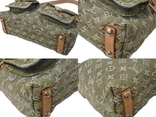 画像をギャラリービューアに読み込む, LOUIS VUITTON ルイヴィトン バギーPM ショルダーバッグ M95213 モノグラムデニム カーキ ゴールド 美品 中古 4b000065