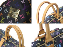 画像をギャラリービューアに読み込む, 極美品 ルイヴィトン LOUIS VUITTON キーポル45 ボストンバッグ ブラック 村上隆 マルチカラー ブラック M92640 中古 4b000067