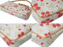 Load image into Gallery viewer, 極美品 LOUIS VUITTON ルイヴィトン ポシェットアクセソワール チェリーブロッサム 村上隆コラボ M92008 ゴールド金具 中古 4b000068