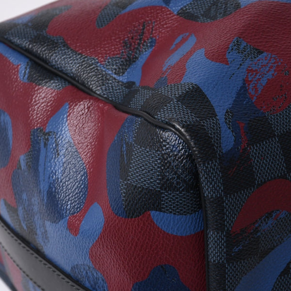 新品同様 LOUIS VUITTON ルイヴィトン ダミエコバルト カモフラージュ キーポル バンドリエール45 N41513 中古 4a000701