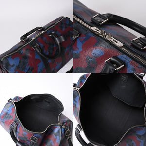 新品同様 LOUIS VUITTON ルイヴィトン ダミエコバルト カモフラージュ キーポル バンドリエール45 N41513 中古 4a000701