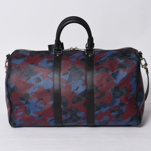 新品同様 LOUIS VUITTON ルイヴィトン ダミエコバルト カモフラージュ キーポル バンドリエール45 N41513 中古 4a000701