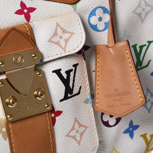 LOUIS VUITTON Speedy 30 Handbag M92643 Monogram Multicolor Takashi Murakami White Good Condition Used 4a000814