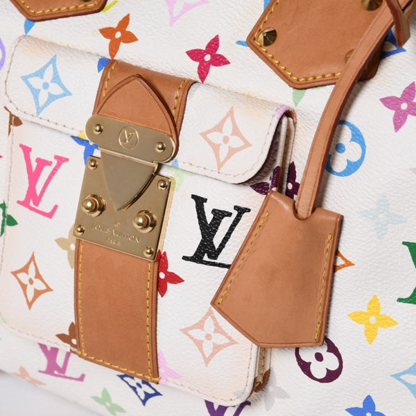 LOUIS VUITTON Speedy 30 Handbag M92643 Monogram Multicolor Takashi Murakami White Good Condition Used 4a000814