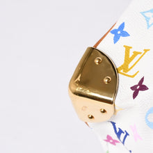 画像をギャラリービューアに読み込む, LOUIS VUITTON ルイヴィトン スピーディ30 ハンドバッグ M92643 モノグラム マルチカラー 村上隆 ホワイト 美品 中古 4a000814
