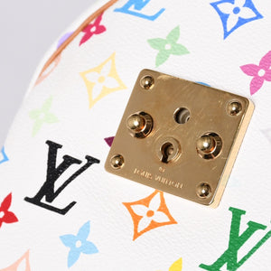 LOUIS VUITTON Speedy 30 Handbag M92643 Monogram Multicolor Takashi Murakami White Good Condition Used 4a000814