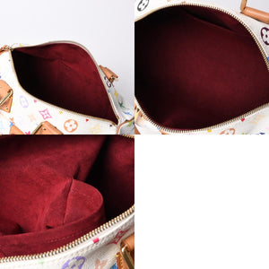 LOUIS VUITTON Speedy 30 Handbag M92643 Monogram Multicolor Takashi Murakami White Good Condition Used 4a000814