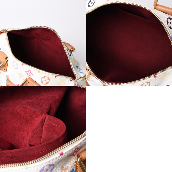 LOUIS VUITTON Speedy 30 Handbag M92643 Monogram Multicolor Takashi Murakami White Good Condition Used 4a000814
