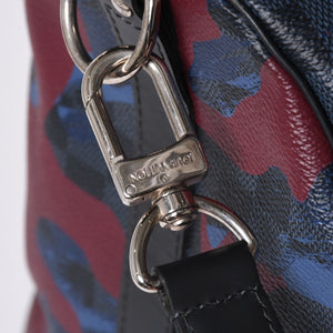 新品同様 LOUIS VUITTON ルイヴィトン ダミエコバルト カモフラージュ キーポル バンドリエール45 N41513 中古 4a000701