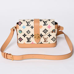 極美品 LOUIS VUITTON ルイヴィトン タイラー モノグラムクラギー エンベロップ ウェアラブル ウォレット クリーム M83346 中古 4a000703
