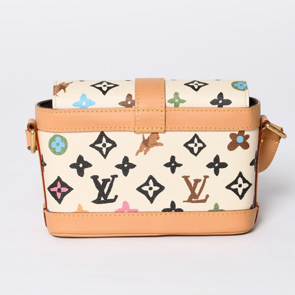 極美品 LOUIS VUITTON ルイヴィトン タイラー モノグラムクラギー エンベロップ ウェアラブル ウォレット クリーム M83346 中古 4a000703