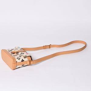 極美品 LOUIS VUITTON ルイヴィトン タイラー モノグラムクラギー エンベロップ ウェアラブル ウォレット クリーム M83346 中古 4a000703
