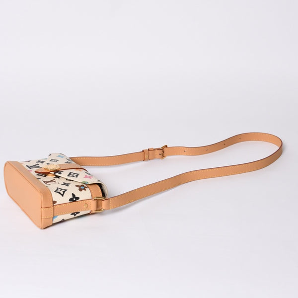 極美品 LOUIS VUITTON ルイヴィトン タイラー モノグラムクラギー エンベロップ ウェアラブル ウォレット クリーム M83346 中古 4a000703