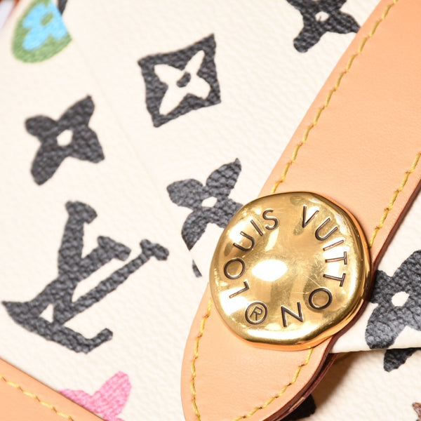 極美品 LOUIS VUITTON ルイヴィトン タイラー モノグラムクラギー エンベロップ ウェアラブル ウォレット クリーム M83346 中古 4a000703