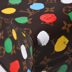 新品同様品 LOUIS VUITTON ルイヴィトン オンサゴーPM 草間彌生 M46380 モノグラム ハンドバッグ ショルダーバッグ 2way 中古 4a007157