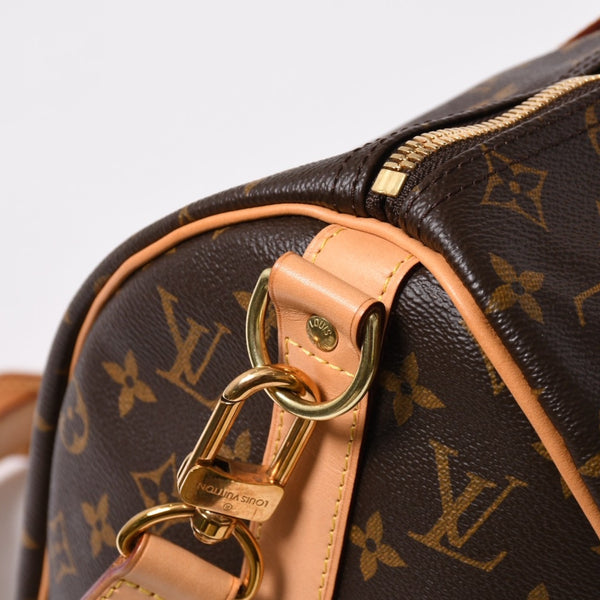 極美品 LOUIS VUITTON ルイヴィトン ボストンバッグ キーポルバンドリエール45 モノグラム M41418 ブラウン ゴールド金具 中古 4a007153