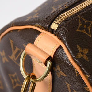 極美品 LOUIS VUITTON ルイヴィトン ボストンバッグ キーポルバンドリエール45 モノグラム M41418 ブラウン ゴールド金具 中古 4a007153
