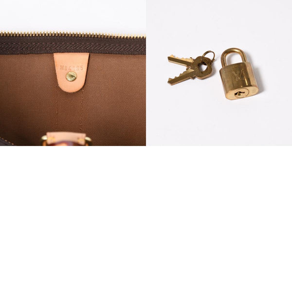 極美品 LOUIS VUITTON ルイヴィトン ボストンバッグ キーポルバンドリエール45 モノグラム M41418 ブラウン ゴールド金具 中古 4a007153