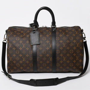 極美品 LOUIS VUITTON ルイヴィトン ボストンバッグ キーポルバンドリエール45 モノグラム M41418 ブラウン ゴールド金具 中古 4a007153