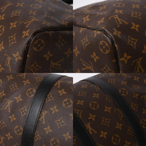 極美品 LOUIS VUITTON ルイヴィトン ボストンバッグ キーポルバンドリエール45 モノグラム M41418 ブラウン ゴールド金具 中古 4a007153