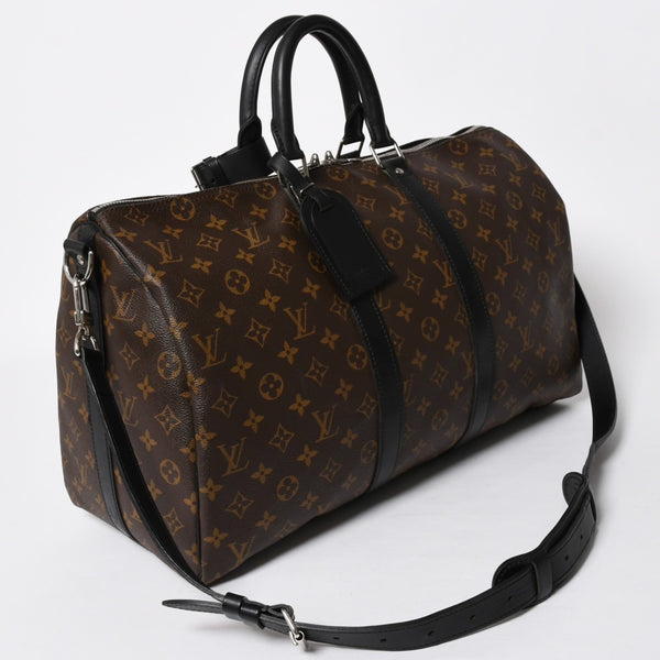 極美品 LOUIS VUITTON ルイヴィトン ボストンバッグ キーポルバンドリエール45 モノグラム M41418 ブラウン ゴールド金具 中古 4a007153