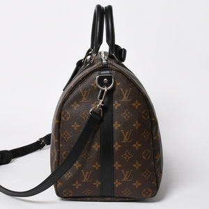 極美品 LOUIS VUITTON ルイヴィトン ボストンバッグ キーポルバンドリエール45 モノグラム M41418 ブラウン ゴールド金具 中古 4a007153