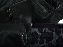 画像をギャラリービューアに読み込む, DOLCE&amp;GABBANA ドルチェアンドガッバーナ ロゴプレート2WAY トートバッグ ブラック ナイロン BM1959AO24380999 美品 中古 4b000736