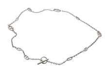 Load image into Gallery viewer, HERMES エルメス シェーヌダンクル ロング ネックレス 新型 ファランドール 10ポイントチャーム 20C049831 Ag925 71.7g 美品 中古 4b000778