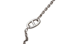 Load image into Gallery viewer, HERMES エルメス シェーヌダンクル ロング ネックレス 新型 ファランドール 10ポイントチャーム 20C049831 Ag925 71.7g 美品 中古 4b000778
