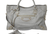 画像をギャラリービューアに読み込む, BALENCIAGA バレンシアガ The City ザ シティ ハンドバッグ ワンショルダー 2WAY 115748 レザー グレー 美品 中古 4b000078