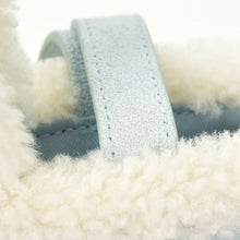 Load image into Gallery viewer, UGG×TELFAR アグ×テルファー ミディアム ショッパー2WAY バッグ 1123205 ホワイト ライトブルー スウェード コットンツイル シルバー金具 美品 中古 4b007808