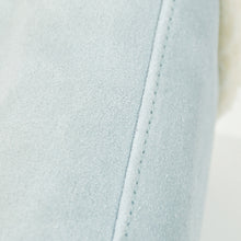 Load image into Gallery viewer, UGG×TELFAR アグ×テルファー ミディアム ショッパー2WAY バッグ 1123205 ホワイト ライトブルー スウェード コットンツイル シルバー金具 美品 中古 4b007808