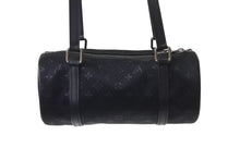 Load image into Gallery viewer, LOUIS VUITTON ルイヴィトン リトルパピヨン ハンドバッグ M92352 モノグラム サテン レザー ブラック シルバー金具 美品 中古 4b000817