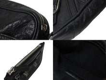 画像をギャラリービューアに読み込む, BALENCIAGA バレンシアガ ルカゴールXS ショルダーバッグ 719065 2020S ブラック ラムスキン シルバー金具 美品 中古 4b000843