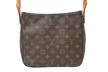 Load image into Gallery viewer, 極美品 LOUIS VUITTON ルイヴィトン ルーピングMM ハンドバッグ M51146 モノグラム ゴールド金具 ブラウン 中古 4b000996