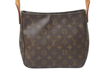 Load image into Gallery viewer, 極美品 LOUIS VUITTON ルイヴィトン ルーピングMM ハンドバッグ M51146 モノグラム ゴールド金具 ブラウン 中古 4b000996
