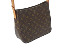 Load image into Gallery viewer, 極美品 LOUIS VUITTON ルイヴィトン ルーピングMM ハンドバッグ M51146 モノグラム ゴールド金具 ブラウン 中古 4b000996