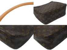 Load image into Gallery viewer, 極美品 LOUIS VUITTON ルイヴィトン ルーピングMM ハンドバッグ M51146 モノグラム ゴールド金具 ブラウン 中古 4b000996