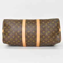 画像をギャラリービューアに読み込む, LOUIS VUITTON ルイヴィトン キーポル バンドリエール45 ボストンバッグ M41418 モノグラム ブラウン ゴールド金具 美品 中古 4b010060