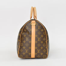 画像をギャラリービューアに読み込む, LOUIS VUITTON ルイヴィトン キーポル バンドリエール45 ボストンバッグ M41418 モノグラム ブラウン ゴールド金具 美品 中古 4b010060