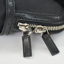 画像をギャラリービューアに読み込む, 極美品 GUCCI グッチ インターロッキング ハンドバック 114882 001998 キャンバス レザー ブラック シルバー金具 中古 4b010069