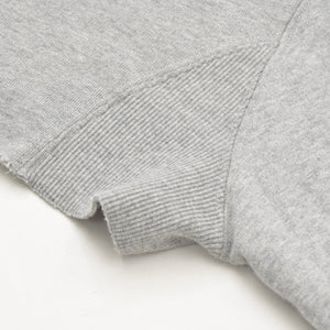 Like new MIU MIU Logo embroidered sweatshirt with cropped collar MJL869 S size Gray cut-off cropped Used 4a007930
