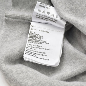 Like new MIU MIU Logo embroidered sweatshirt with cropped collar MJL869 S size Gray cut-off cropped Used 4a007930