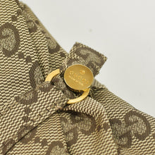画像をギャラリービューアに読み込む, GUCCI グッチ 折りたたみ傘 アンブレラ GG柄 総柄 ポリエステル ウッド ベージュ ブラウン イタリア製 美品 中古 4b010120